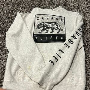 Eighty eight sweat shirt savage life size large worn with losts of life left